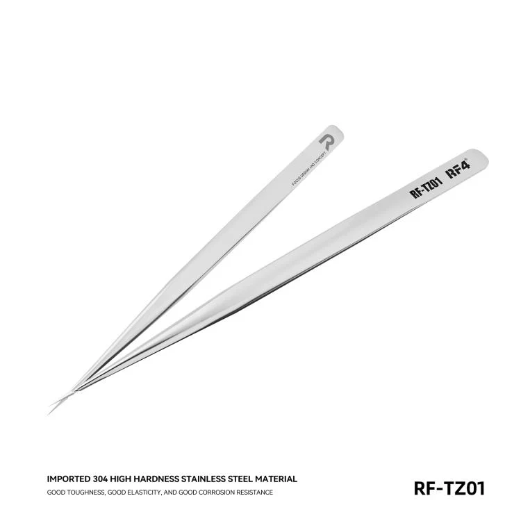 RF4 RF-TZ01 Extra-Sharp High-Precision Stainless Steel Tweezers - Image 2