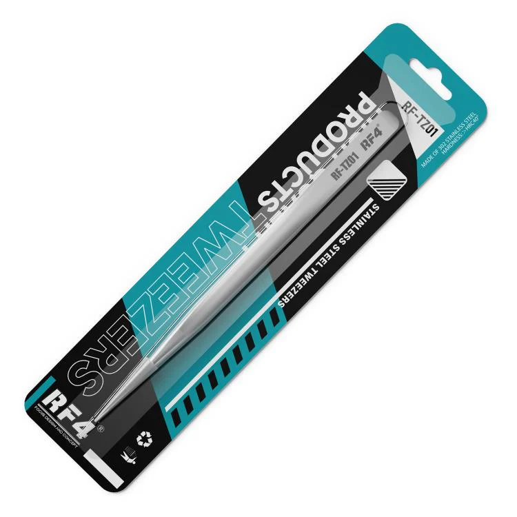 RF4 RF-TZ01 Extra-Sharp High-Precision Stainless Steel Tweezers - Image 6