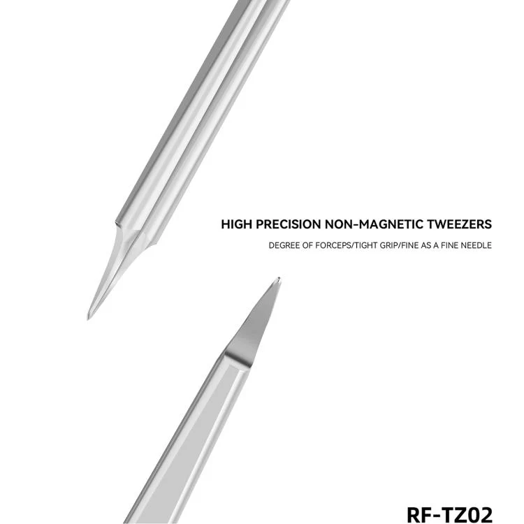 RF4 RF-TZ02 High-Precision Non-Magnetic Stainless Steel Tweezers - Image 3