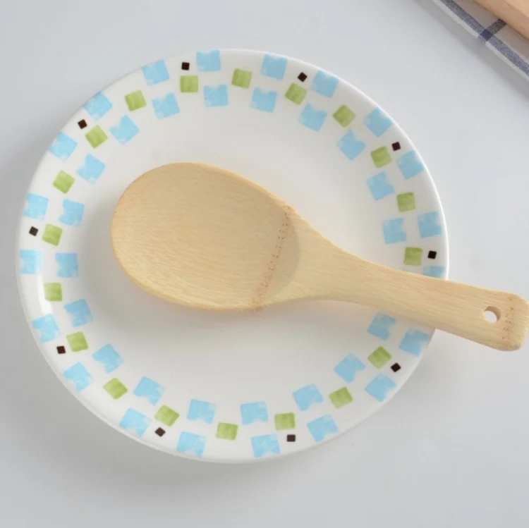 Rice Spoon Spatula Bamboo Board Wood Spatula Kitchen Tool