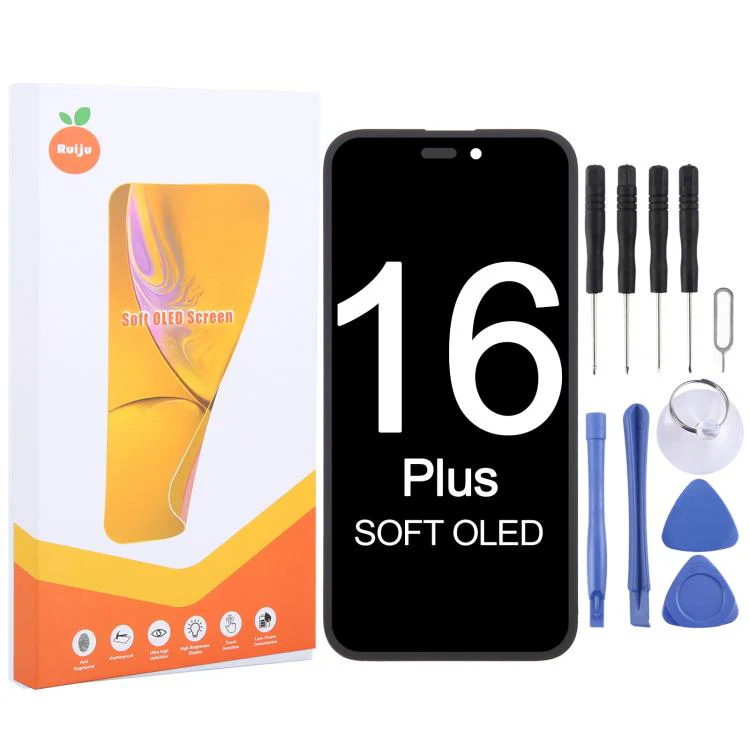 RJ Soft OLED Screen For iPhone 16 Plus