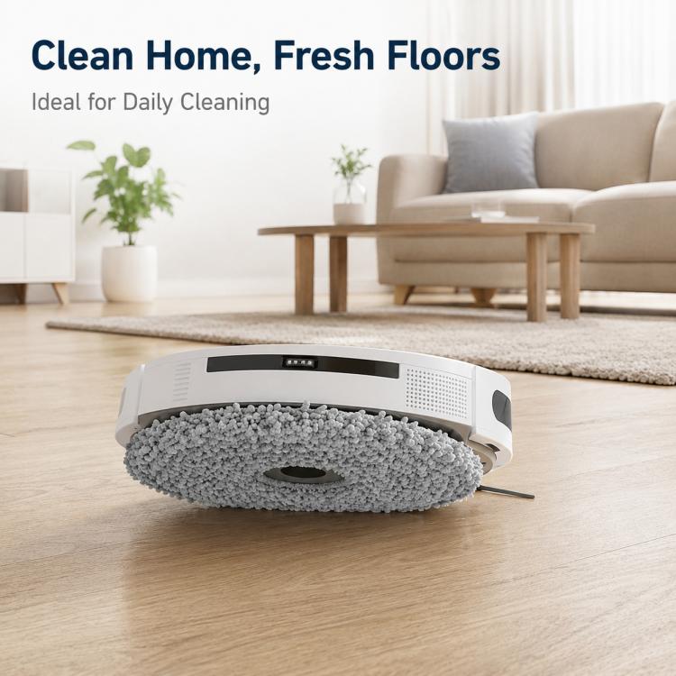 Robot Vacuum Cleaner Replacement Accessories for Xiaomi Mijia Robot Vacuum Mop 2, Specification:Dark Gray Mop Pad - Image 8