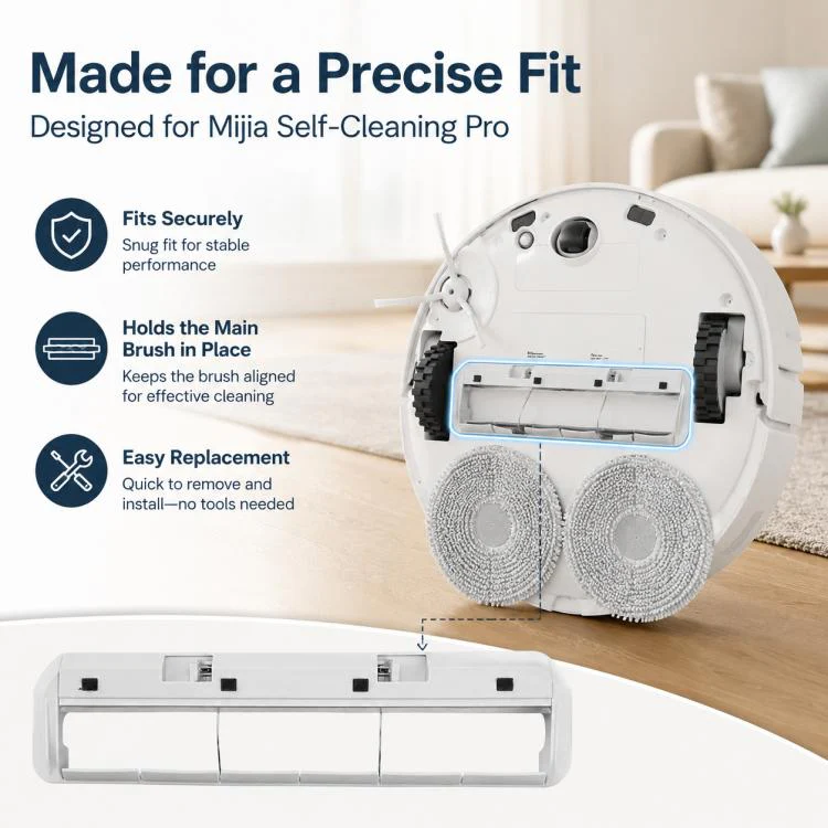 Robot Vacuum Cleaner Replacement Accessories for Xiaomi Mijia Robot Vacuum Mop Pro, Specification:Main Brush Cover - Image 5