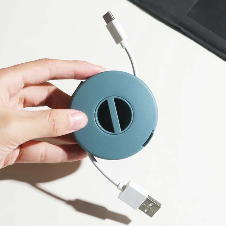 Round Data Cable Storage Box Earphone Storage Collection Box(Transparent) - Image 8