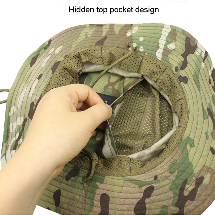 Round Edge Benny Hat Outdoor Hiking Camping Fishing Sunshade Hat(ArmyGreen) - Image 6
