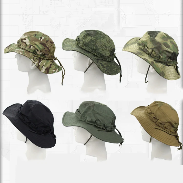 Round Edge Benny Hat Outdoor Hiking Camping Fishing Sunshade Hat(ArmyGreen) - Image 9