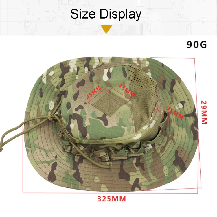 Round Edge Benny Hat Outdoor Hiking Camping Fishing Sunshade Hat(Black) - Image 3