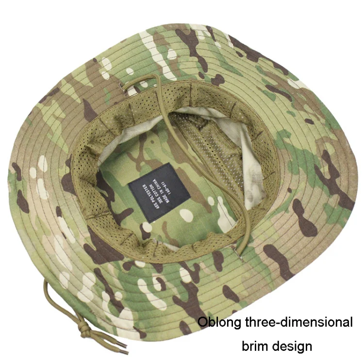 Round Edge Benny Hat Outdoor Hiking Camping Fishing Sunshade Hat(Black) - Image 4