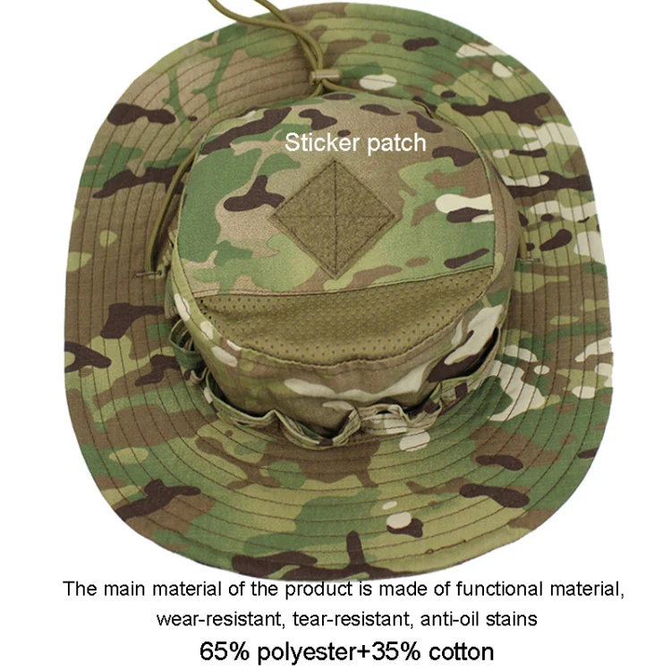 Round Edge Benny Hat Outdoor Hiking Camping Fishing Sunshade Hat(Black) - Image 5