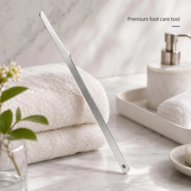 Round Hole Style Stainless Steel Heel Callus Foot Scraper Foot Care Tool(Silver) - Image 9