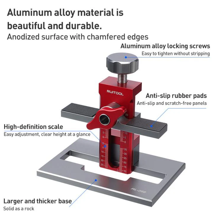 RUITOOL Multifunctional Cabinet Door Installation Locator Aid with Base, Specification:Without Drill - Image 4