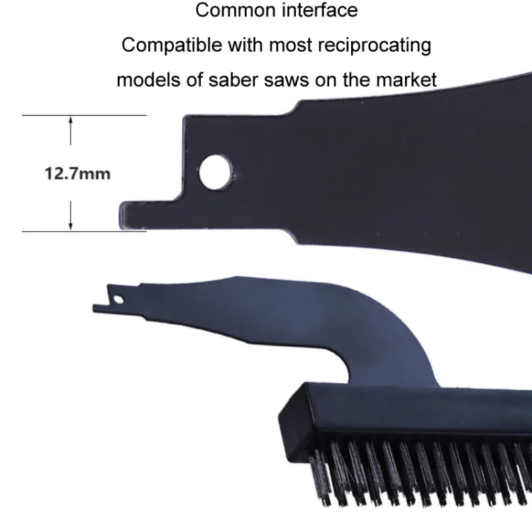 Rust Removal Grinding Tools Electric Steel Wire Nylon Brush Cleaning Set, Specification: Nylon/Steel Brush Head+10mm/50mmSteel Spatula - Image 5