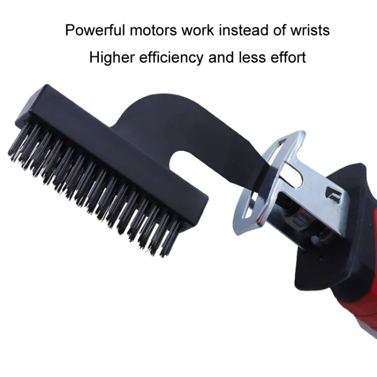 Rust Removal Grinding Tools Electric Steel Wire Nylon Brush Cleaning Set, Specification: Nylon/Steel Brush Head+10mm/50mmSteel Spatula - Image 6