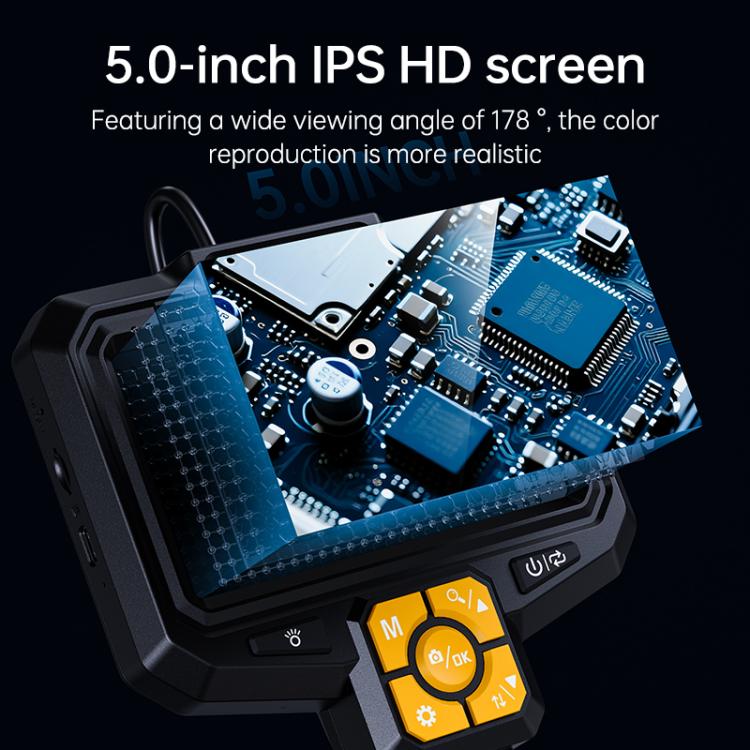 S11 5 inch IPS HD Screen 8mm Industry Digital Endoscope, Type:5m Hard Cable Dual-lens - Image 3