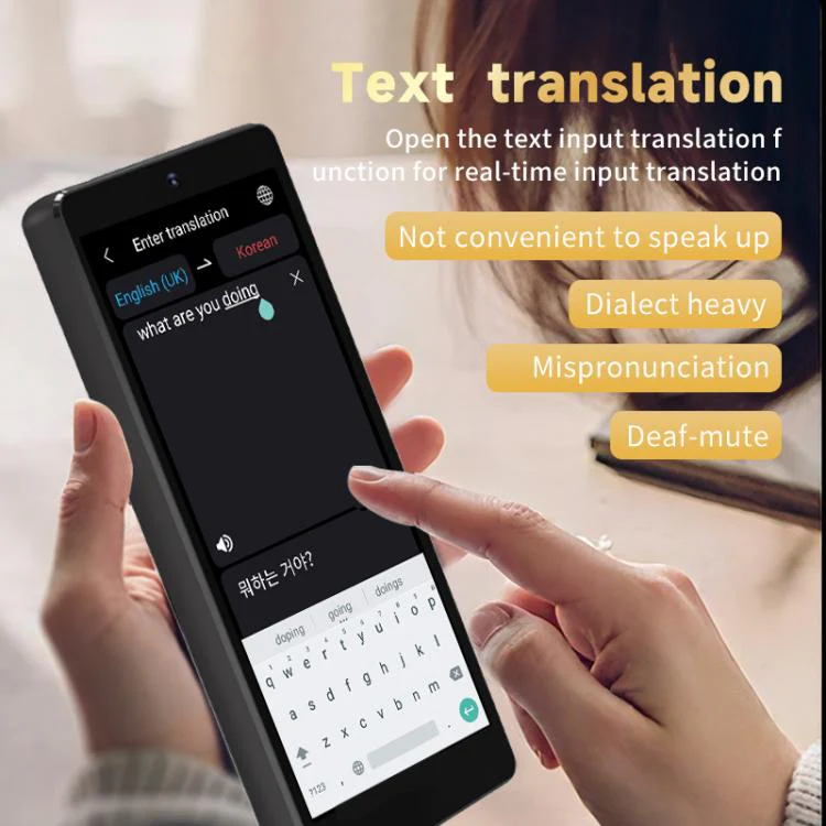 S20 Pro 5 inch Screen AI Intelligent Translator Portable Language Translation Device(Black) - Image 6