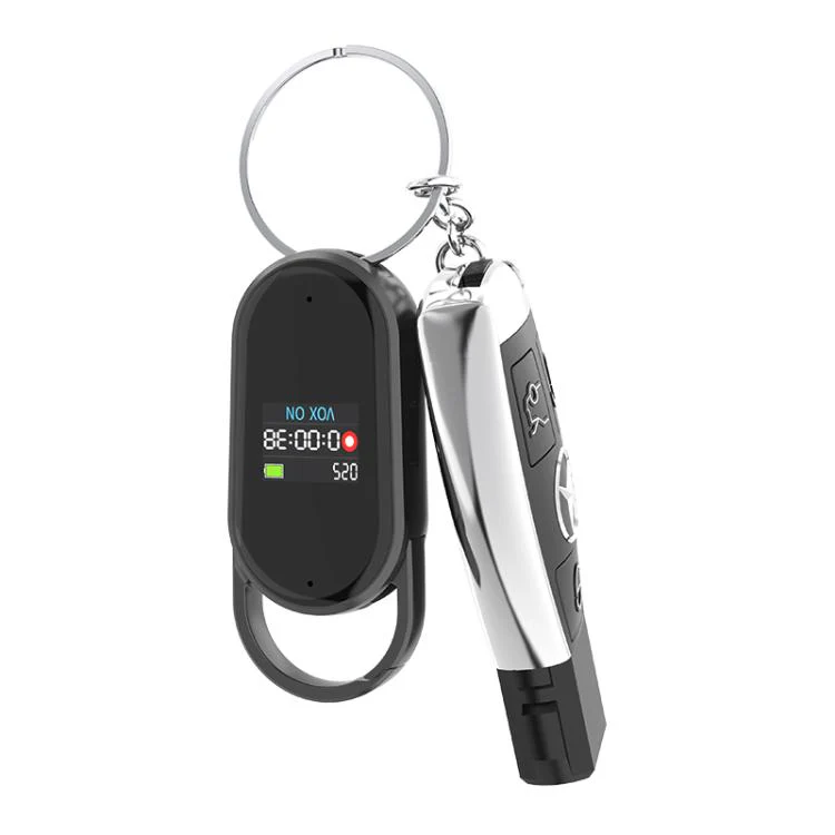 S29 0.42-inch TFT Display Portable Keychain Voice Recorder, Memory:4GB(Black) - Image 3