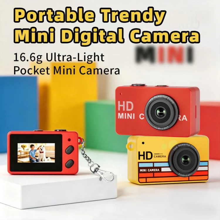 S4 1080P HD Digital Mini Thumb Pocket Camera(Red) - Image 8