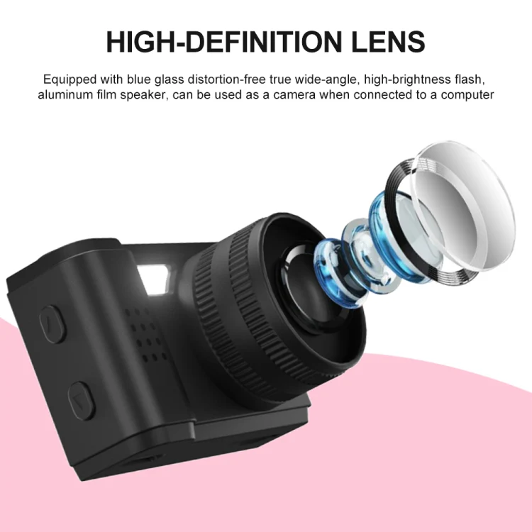 S5 0.96 inch HD Screen Mini Portable Camera(Pink) - Image 7
