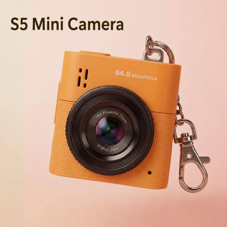 S5 6400PX 1.4 inch LCD HD Digital Mini Thumb Pocket Camera(Pink) - Image 2