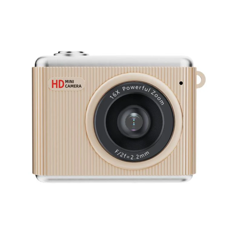 S6 Mini CCD 1.4-inch Screen Retro Filter Portable Digital Camera(Golden)