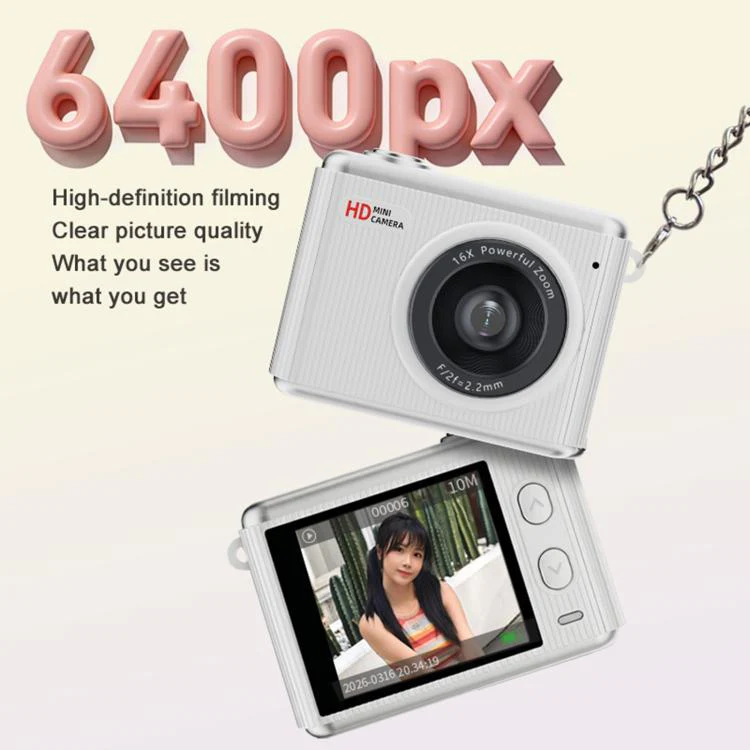 S6 Mini CCD 1.4-inch Screen Retro Filter Portable Digital Camera(Golden) - Image 6