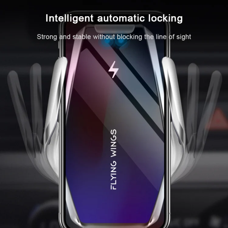 S7 15W QI 360 Degree Rotatable Infrared Induction Car Air Outlet Wireless Charging Mobile Phone Holder for 4.0-6.5 inch Mobile Phones(Silver) - Image 6