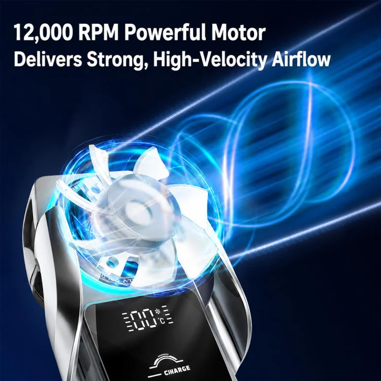 S7 Magnetic Cooling 15W Wireless Fast Charger Car Air Outlet Holder(Silver) - Image 11