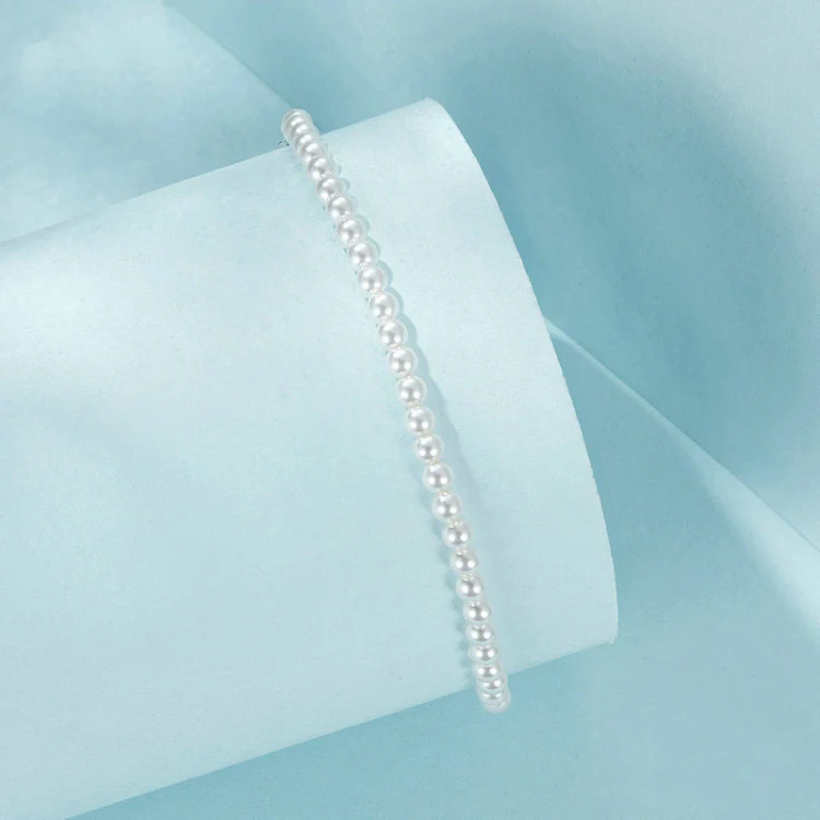 S925 Sterling Silver Opal Shell Pearl Bracelet(SCB280) - Image 3