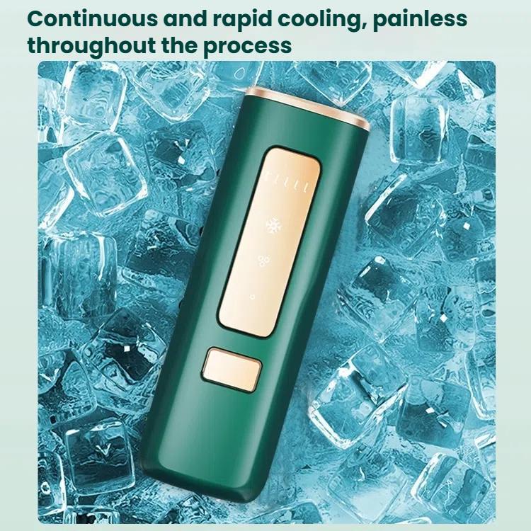 Sapphire Ice Sense Painless Laser Hair Remover Intense Pulse Ice Hair Removal Device, Style: Crystal Green FY-505AL(EU Plug) - Image 2