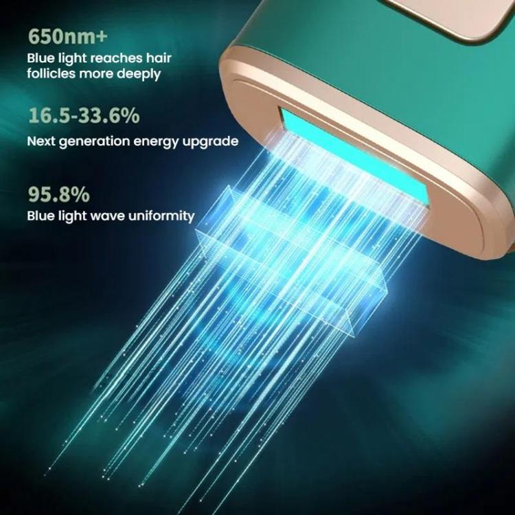 Sapphire Ice Sense Painless Laser Hair Remover Intense Pulse Ice Hair Removal Device, Style: Dark Green FY-505AG(EU Plug) - Image 5