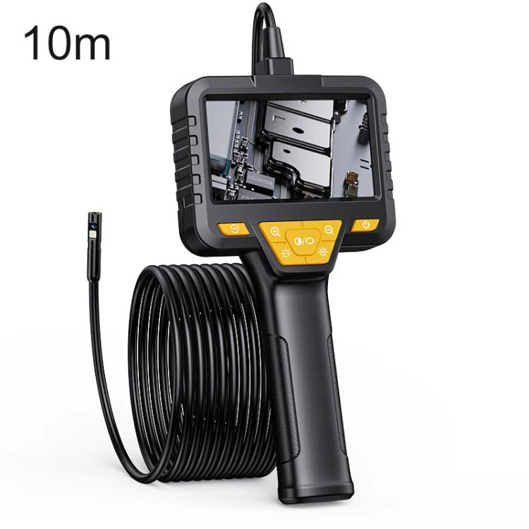 SC08 4.3 inch IPS HD Screen 8mm Industry Digital Endoscope, Type:10m Hard Cable Dual-lens