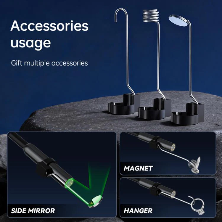 SC08 4.3 inch IPS HD Screen 8mm Industry Digital Endoscope, Type:1m Hard Cable Dual-lens - Image 8