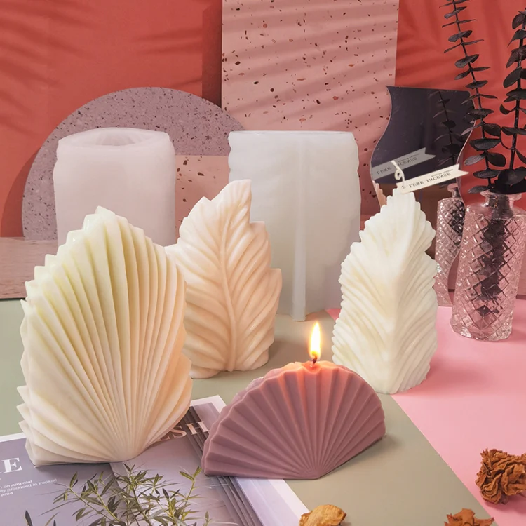 Scallop DIY Scented Candle Silicone Mold, Specification: SX-LZ-307 - Image 5