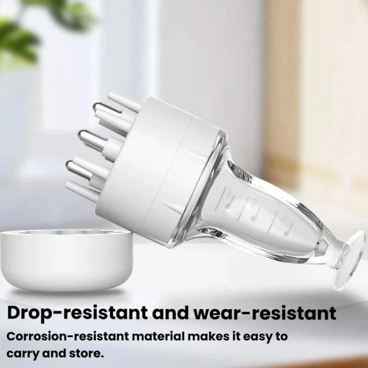 Scalp Medicine Applicator With Roller Massage Comb Hair Growth Serum Applicator(White) - Image 2