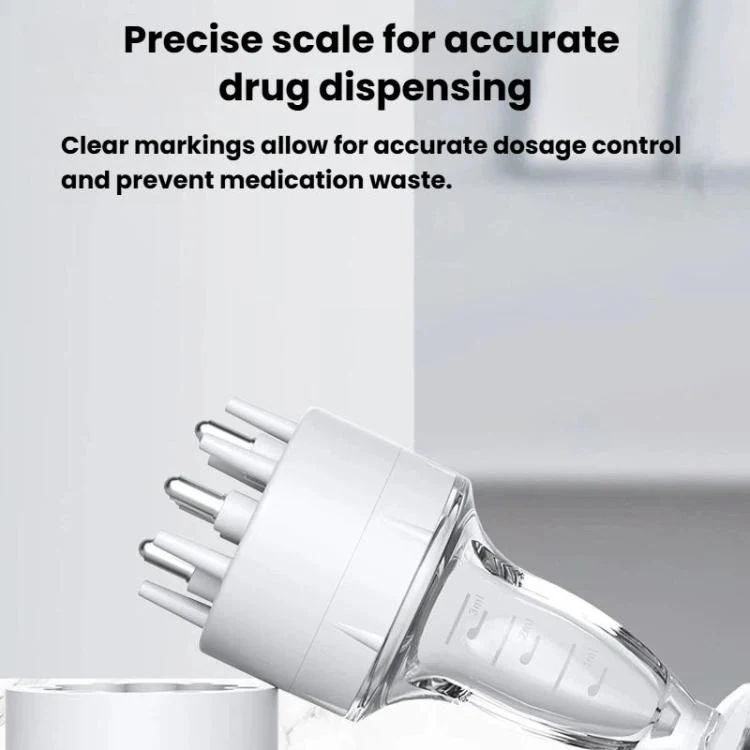 Scalp Medicine Applicator With Roller Massage Comb Hair Growth Serum Applicator(White) - Image 3