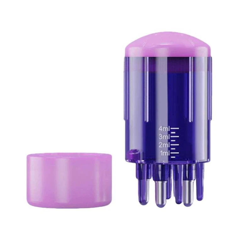 Scalp Roller Massage Medicine Applicator Essential Oil Applicator(Purple)