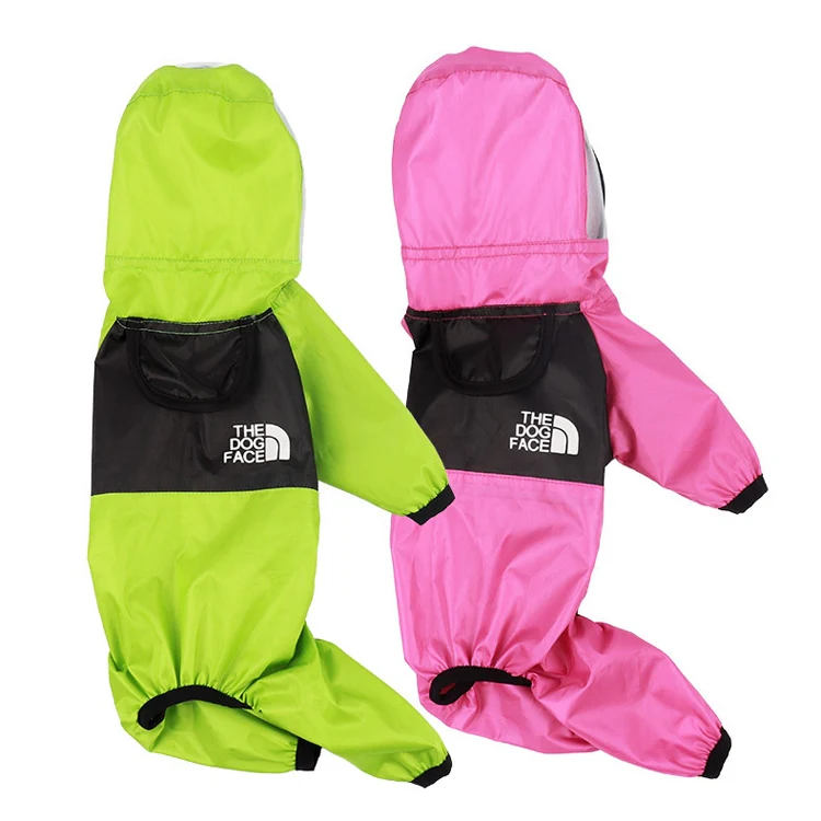 Seasons Universal Raincoat For Dogs Four-Legged Clothing Transparent PU Waterproof Clothing, Size: S(Rose Red) - Image 5