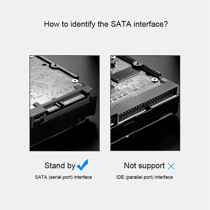 SEATAY HD213 Tool Free Screwless SATA 2.5 inch USB 3.0 Interface HDD Enclosure, The Maximum Support Capacity: 2TB(White) - Image 7