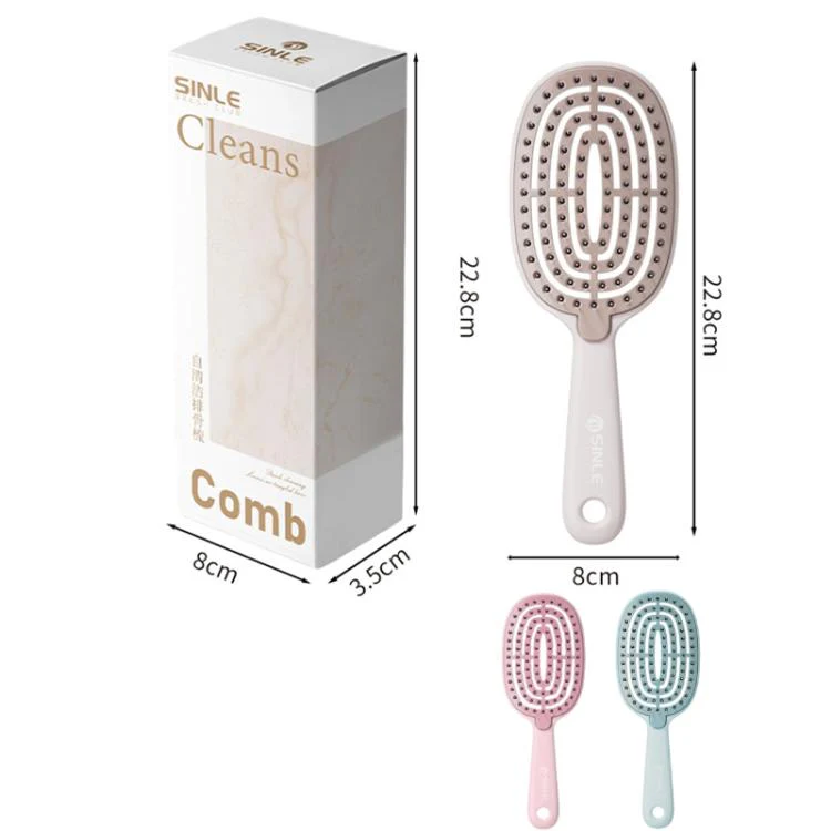 Self-Cleaning Airbag Comb With High-Top Volume Massage Function(Pink) - Image 2