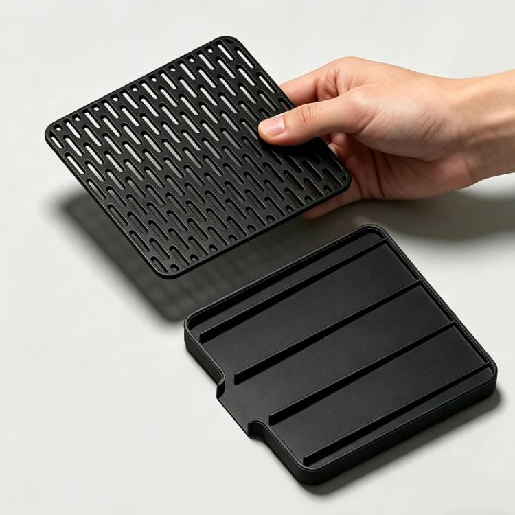 Self-Draining Espresso Scale Drip Tray 3D-Printed PLA Sloped Coffee Scale Protector(Black) - Image 8