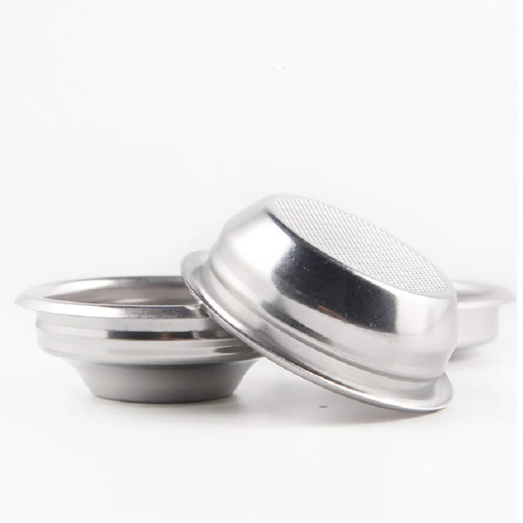 Semi-automatic Coffee Machine Stainless Steel Powder Bowl Brewing Head Filter Bottomless Handle Filter, Specification:Single Cup, Size:58mm Universal - Image 3