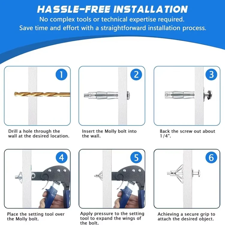 Semi-automatic Hollow Gecko Tensioner Expansion Screw Manual Installation Tool, Spec: Single - Image 8