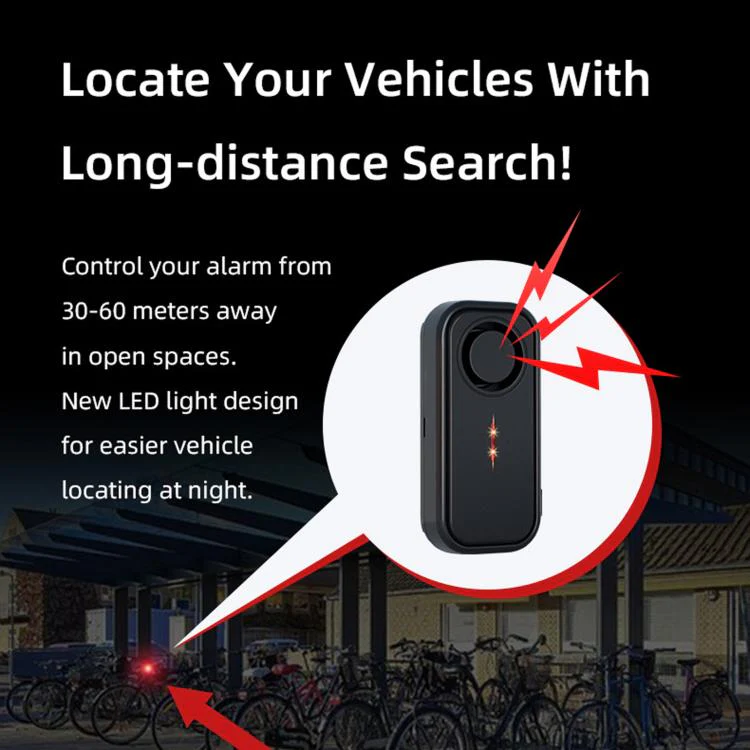 SF06R IP66 Waterproof Long-Distance Wireless Vehicle Vibration Anti-Theft Alarm(1 Host + 2 Remote Control) - Image 6