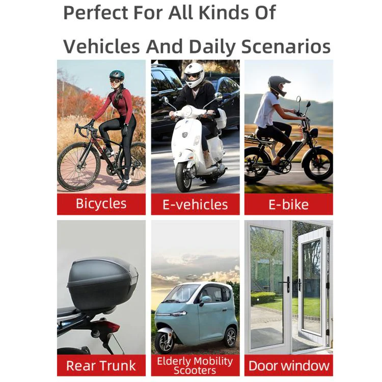 SF06R IP66 Waterproof Long-Distance Wireless Vehicle Vibration Anti-Theft Alarm(1 Host + 2 Remote Control) - Image 9