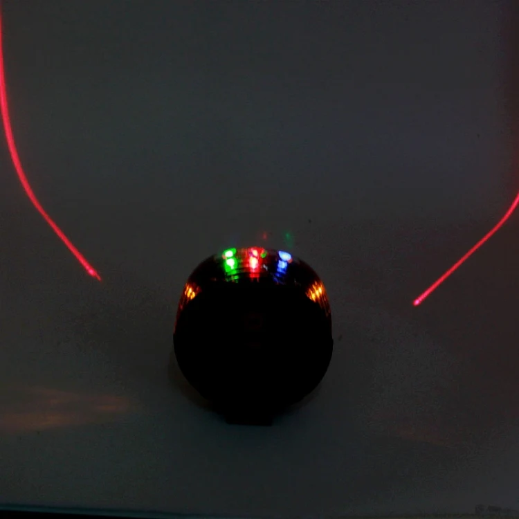 Shell Shape Bicycle Safety Rear Warning Tail Light with 2 Laser Beams and Colorful Lights - Image 9