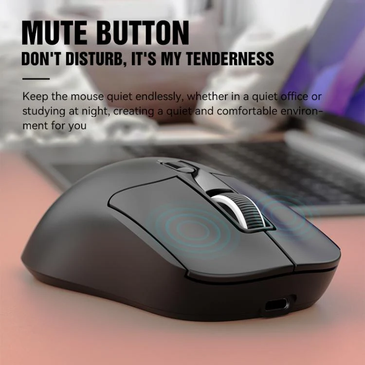 SHIPADOO A7 2.4GHzx Wireless BT Dual-Mode Mouse(Rose Red) - Image 6