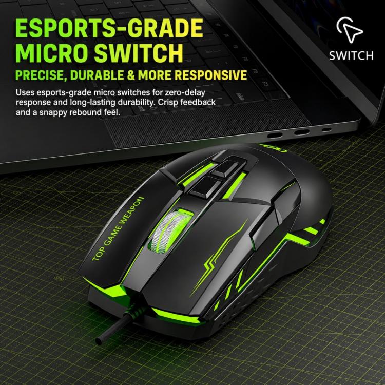 SHIPADOO G7 7D 8800DPI Gaming Colorful USB Wired Mouse(Blue) - Image 2