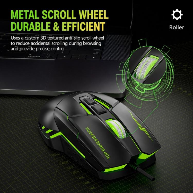 SHIPADOO G7 7D 8800DPI Gaming Colorful USB Wired Mouse(Blue) - Image 8