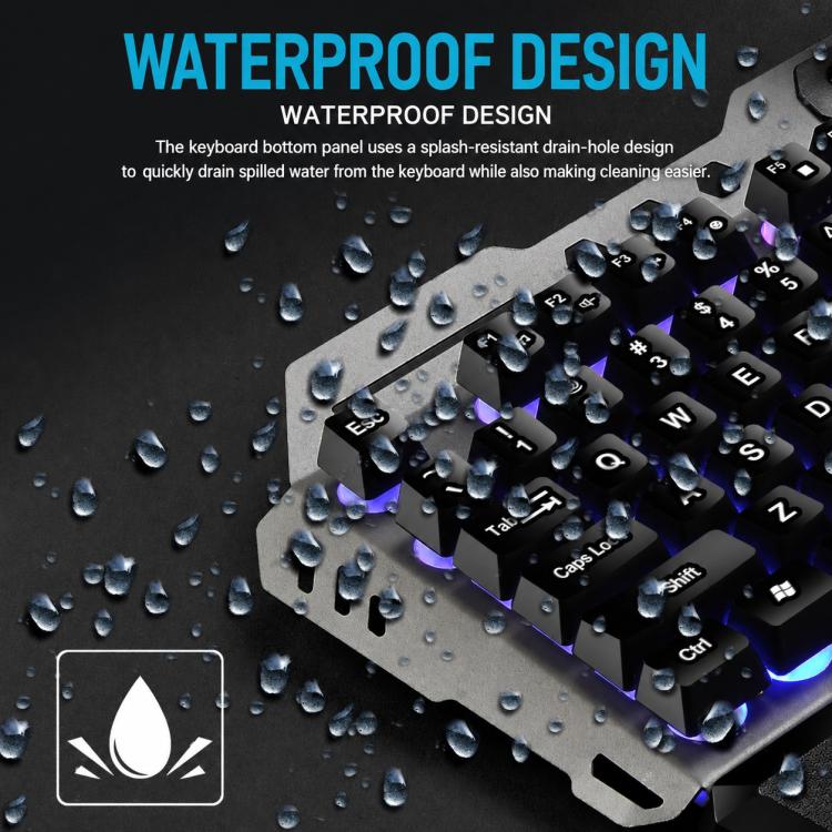 SHIPADOO GK70 Wired RGB Floating Detachable Hand Rest Character Translucent Three-color Switching Gaming Keyboard - Image 9
