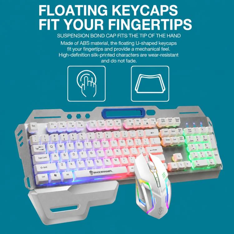 SHIPADOO GT700 Illuminated Wired Gaming Keyboard and 6D 4800DPI Mouse Set, Tri-color Backlight Version(Black) - Image 14